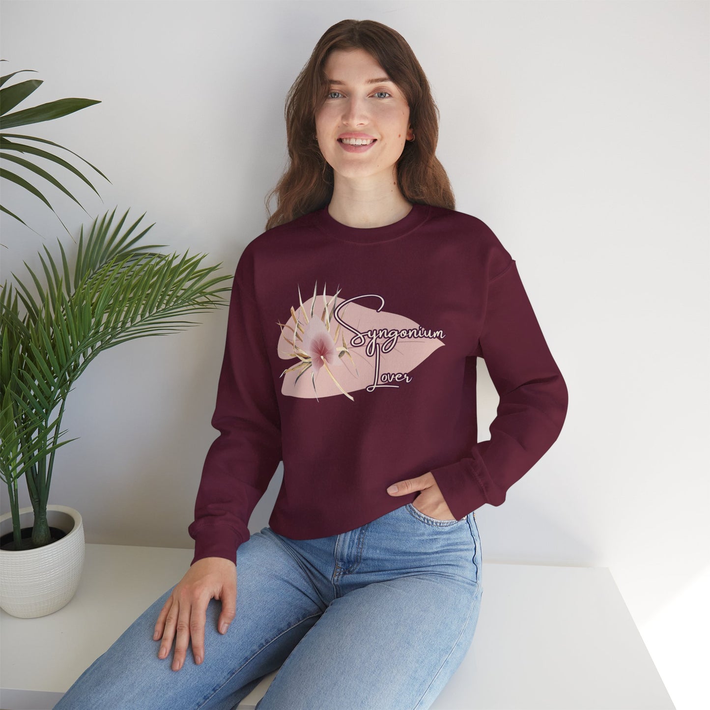 Syngonium Lover Sweatshirt — Plant Lover Crewneck