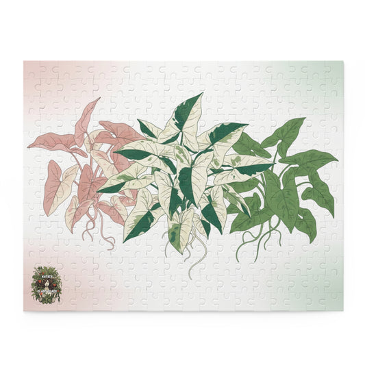 Syngonium Jigsaw Puzzle – 120/252/500-Piece Botanical Puzzle