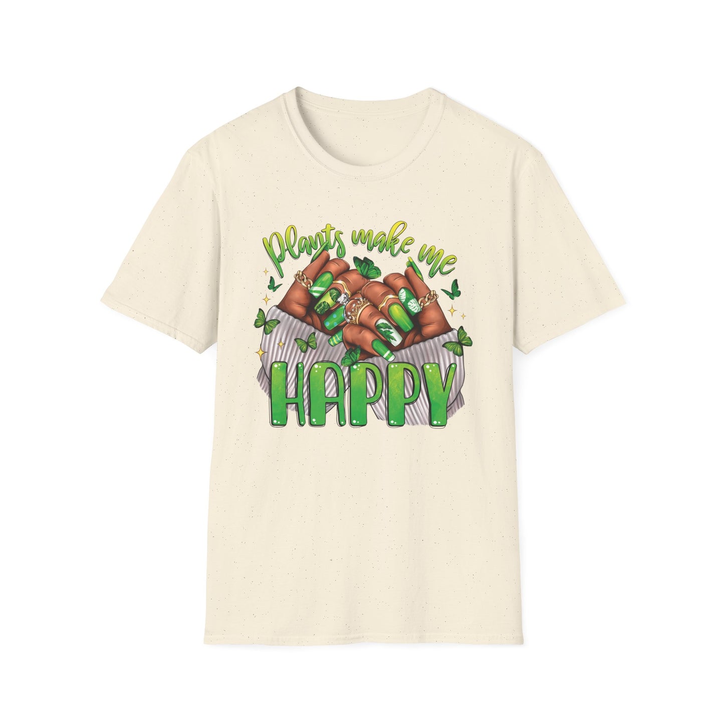 Plants Make Me Happy T-Shirt-Unisex Soft Style T-Shirt