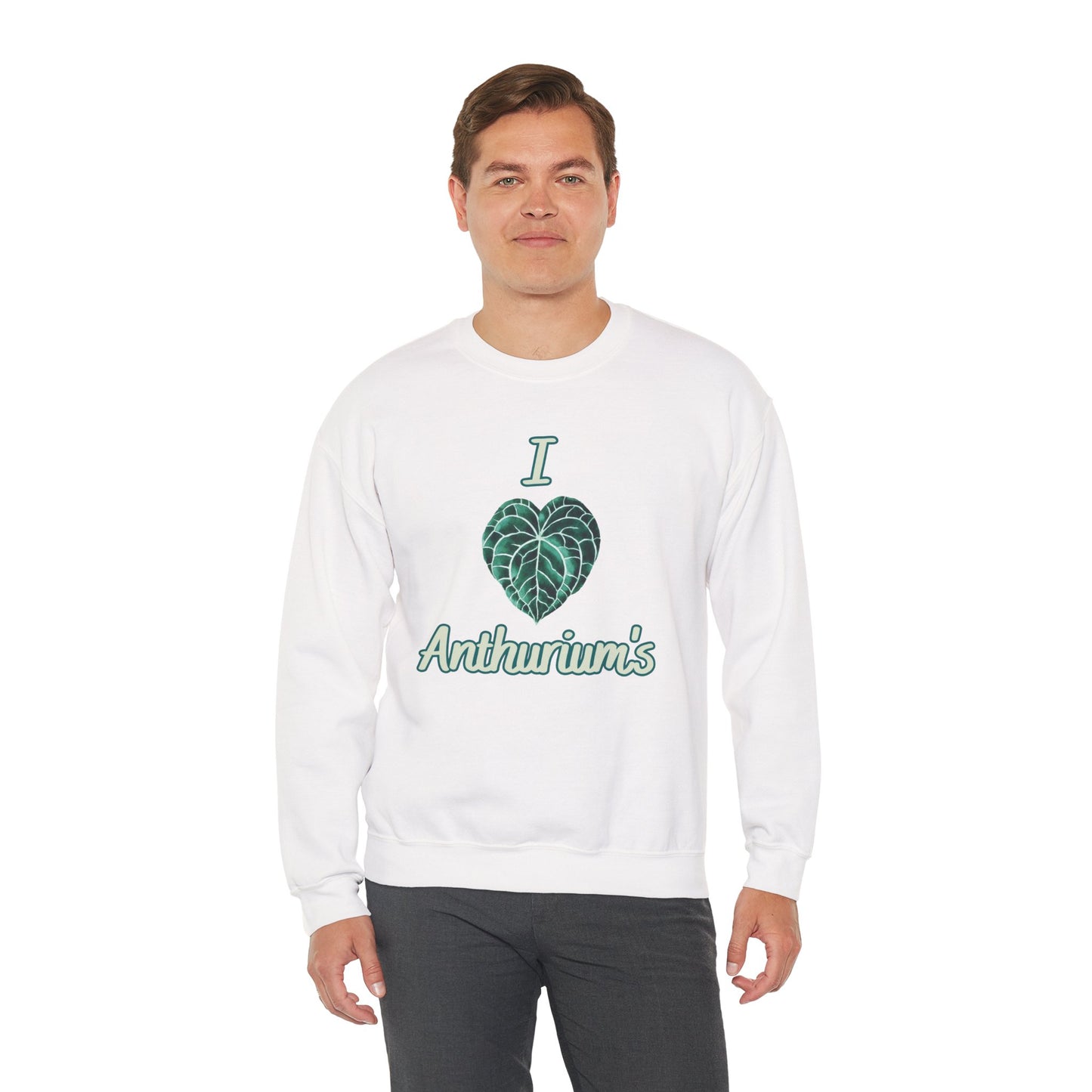 I Love Anthuriums Sweatshirt — Plant Lover Crewneck