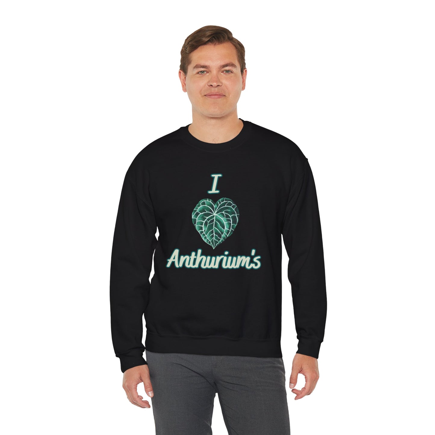I Love Anthuriums Sweatshirt — Plant Lover Crewneck
