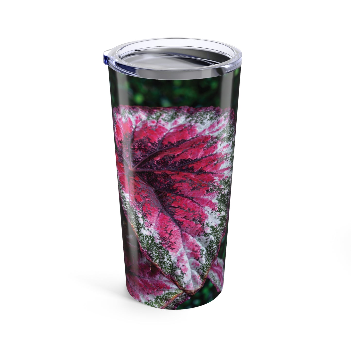 20oz Tumbler — Begonia Leaf Floral Insulated Travel Cup