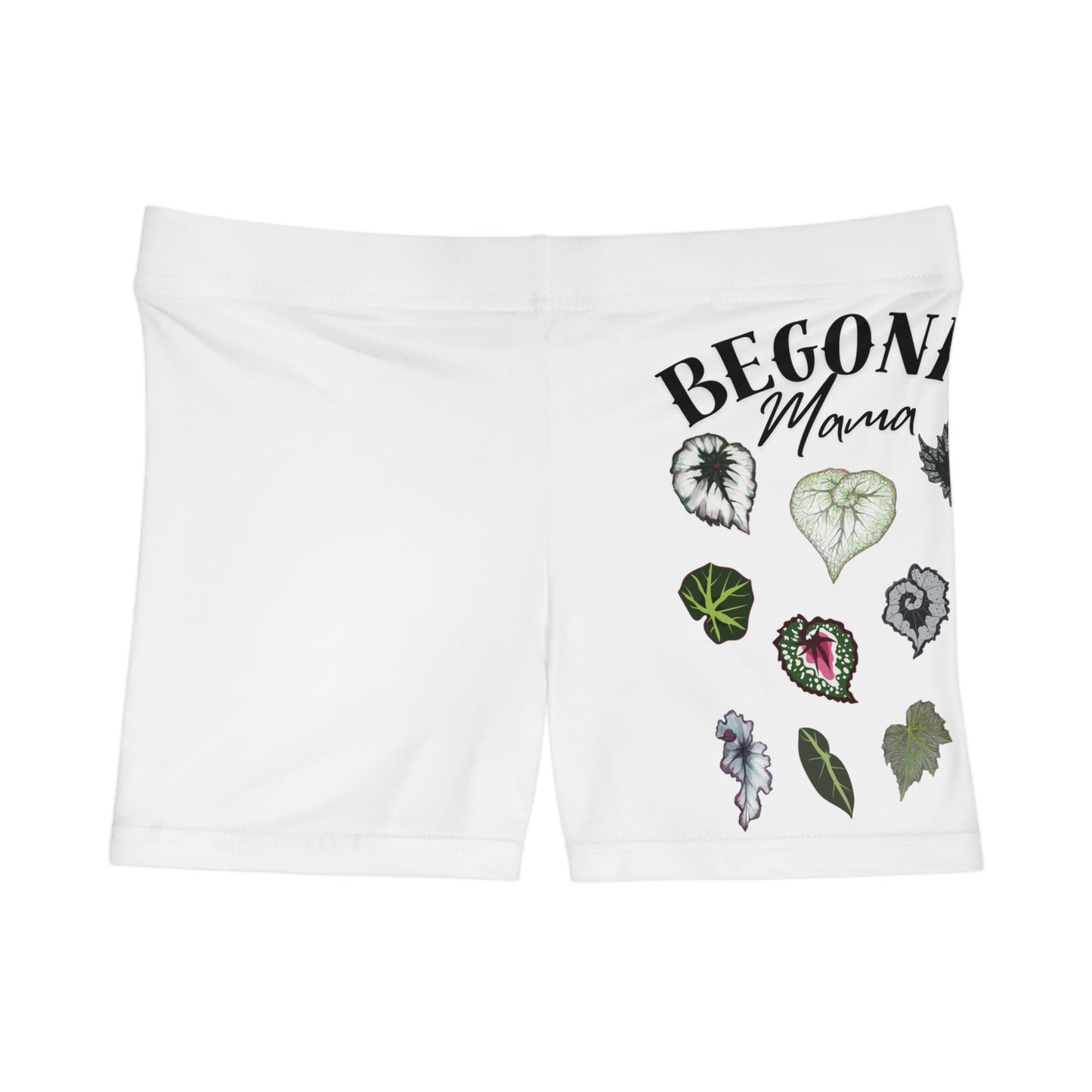 Begonia Mama Women's Shorts — Botanical Plant Lover Graphic Shorts