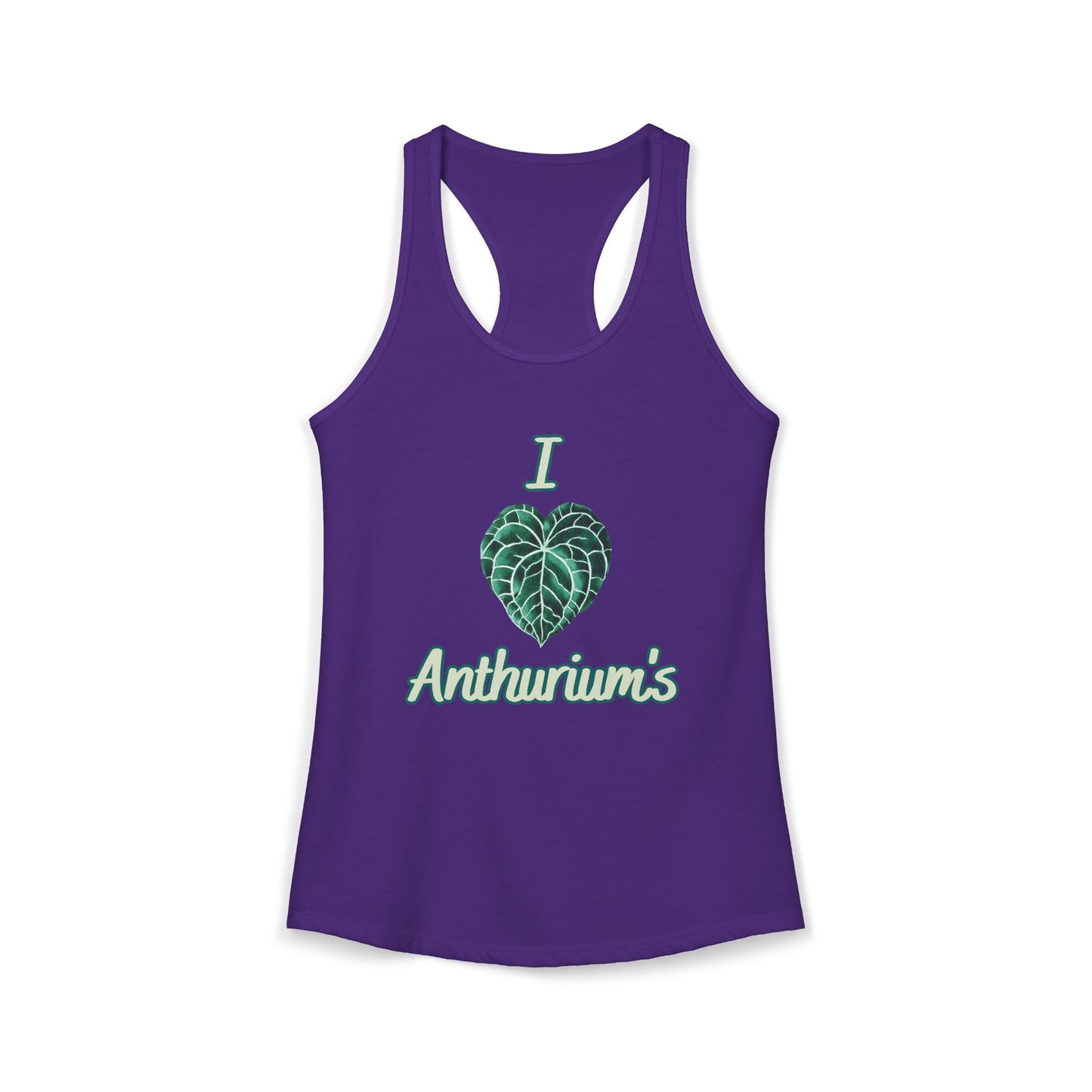 I Love Anthurium's - Women's Ideal Racerback Tank