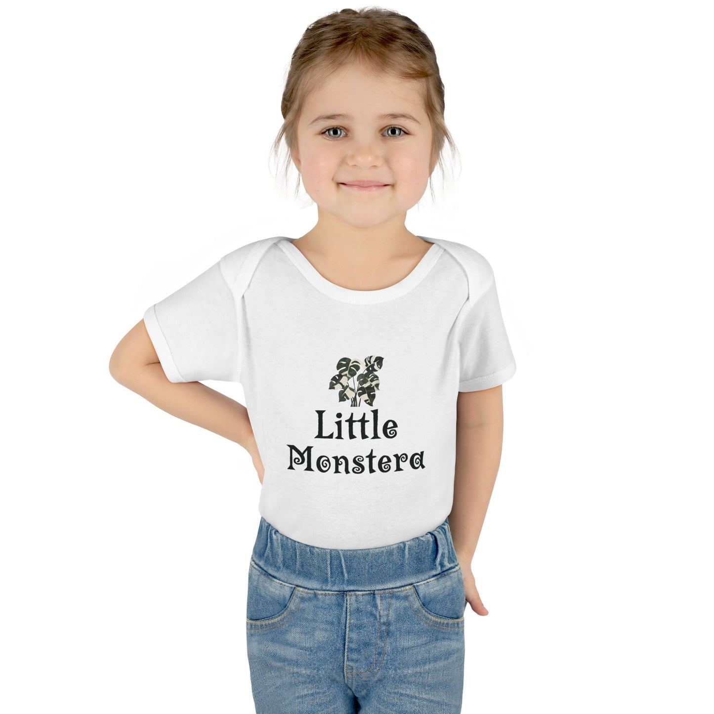 Little Monstera Baby Bodysuit — Infant Onesie