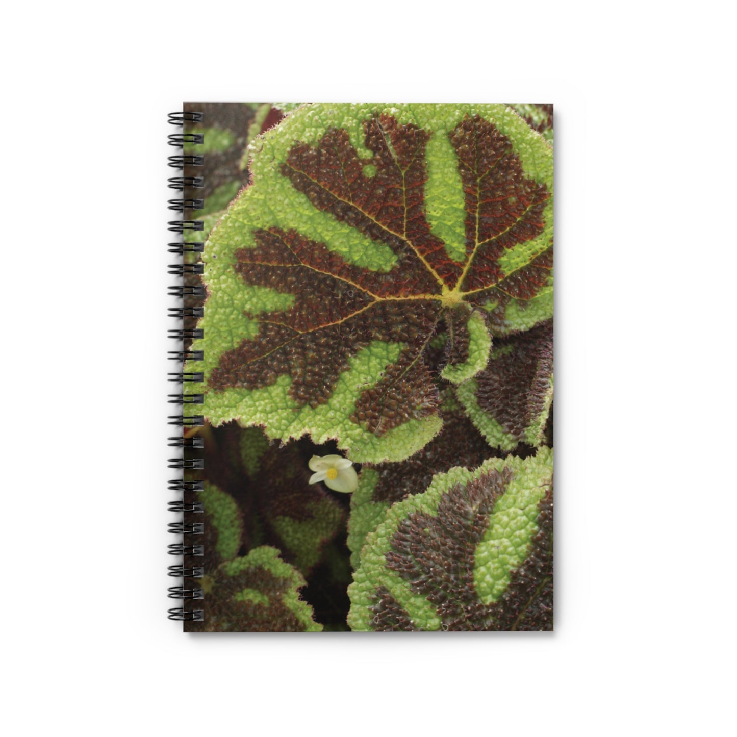 Begonia Iron Cross Spiral Notebook —Journal