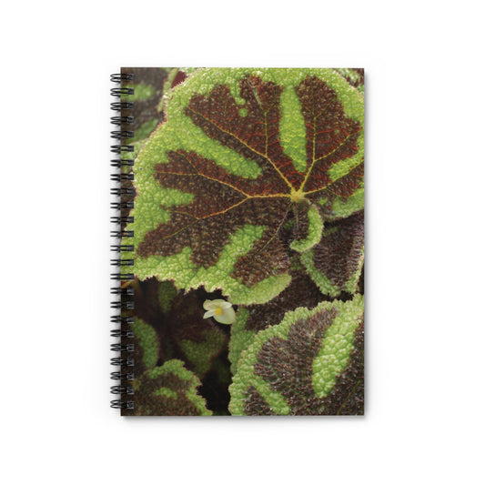 Begonia Iron Cross Spiral Notebook —Journal
